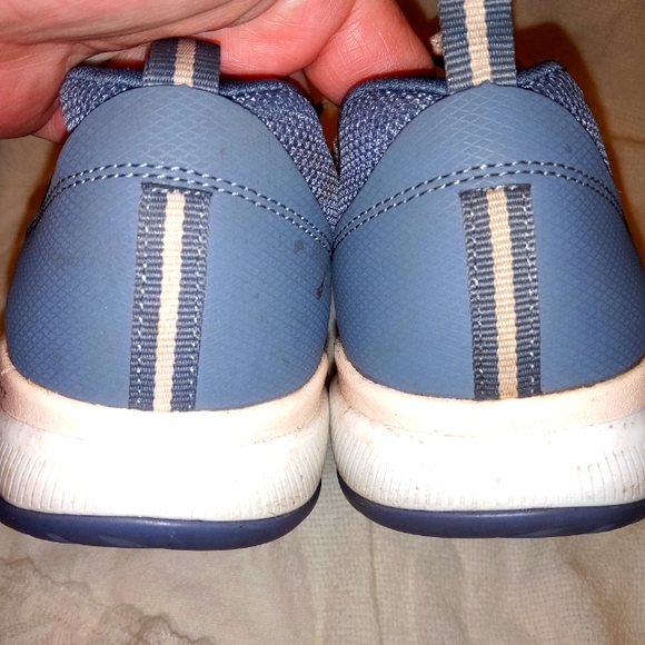 EUC SKETCHERS SIZE 10 lightweight BLUE AND BEIGE COLORS BRAND NEW memory Foam - Picture 5 of 11